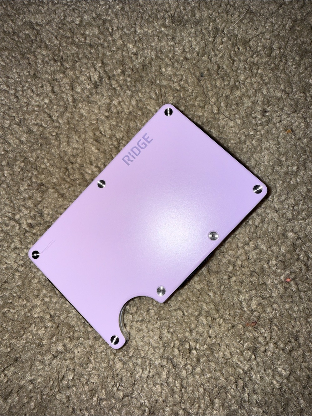 Ridge Slim Card Wallet - Lilac